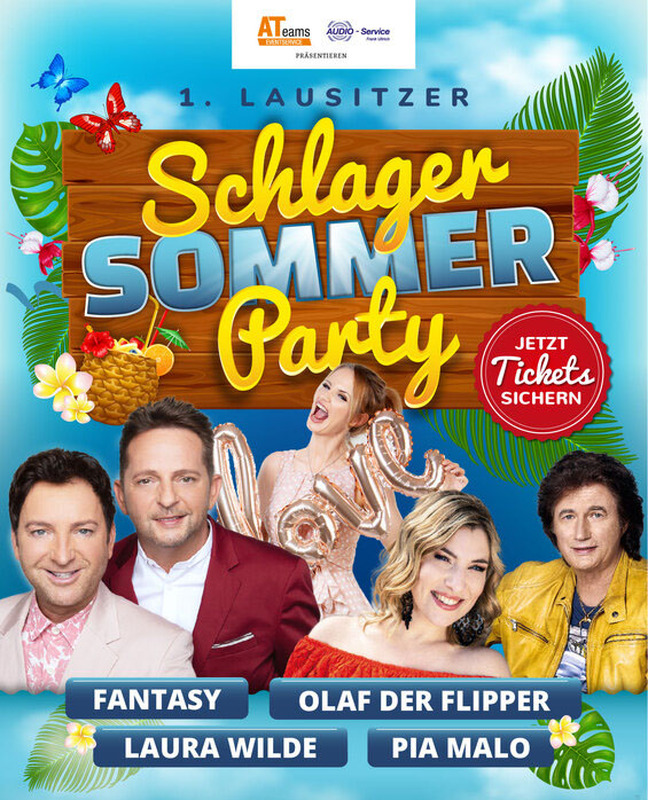 Die 1. Schlager-Sommer-Party mit Fantasy uvm. - mit Pia Malo, Laura Wilde, Olaf dem Flipper